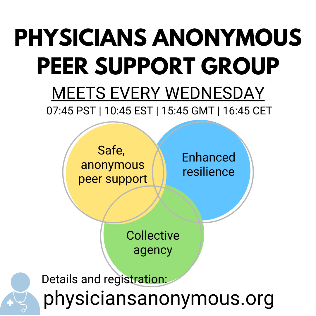 physicians anonymous peer support group