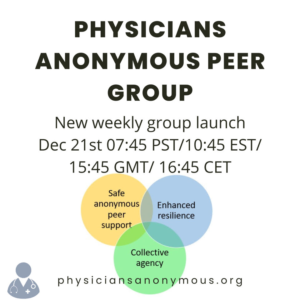 physicians anonymous peer support group